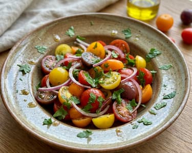 Classic Tomato Salad | Refreshing & Quick