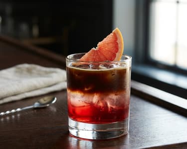 Campari Espresso Aperitif with Grapefruit