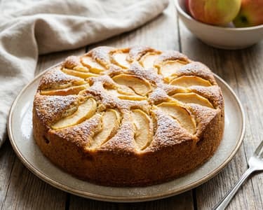 Juicy Apple Cake with a Sparkling Effect