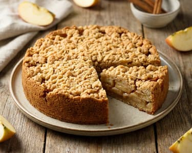 Apple Cake with Grated Shortcrust Pastry