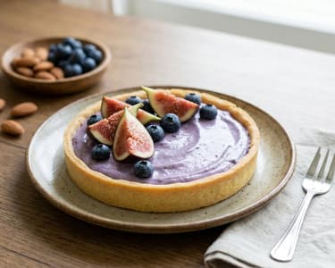 Blueberry Cream Cake with Figs | Fruity Delight