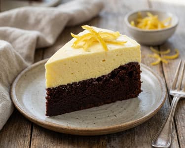Chocolate Cake with Lemon Mousse