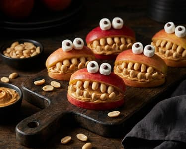 Spooky Apple Monsters | Halloween Snack