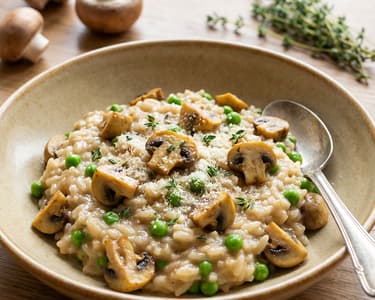 Veganes Pilz Risotto