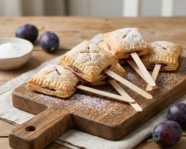 Pie Pops with Plum Jam | Crispy Tarts on a Stick