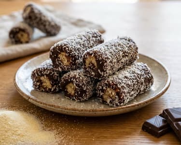 Coconut Sticks with Chocolate | No-Bake