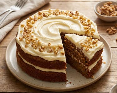 Moist Carrot Cake with Walnuts