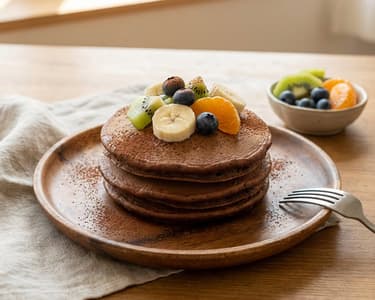 Chocolate Dalken with Fresh Fruit