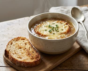 Quick Onion Soup with Thyme