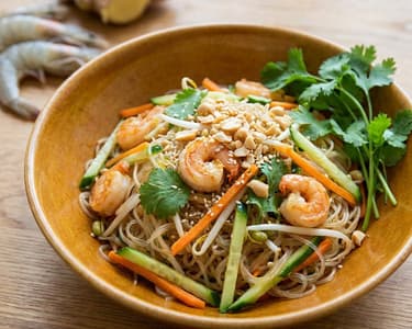 Vietnamese Glass Noodle Salad with Shrimp