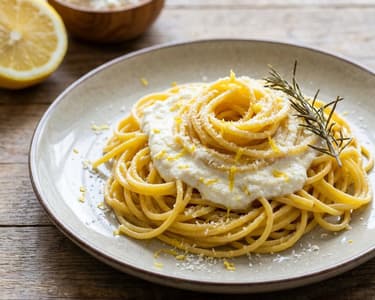 Creamy Lemon-Rosemary Pasta with Ricotta