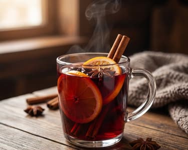 Classic Mulled Wine with Brandy