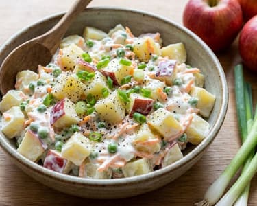 Light Potato Salad with Yogurt and Apples