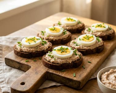 Canapés with Tuna Spread | Quick Party Snack