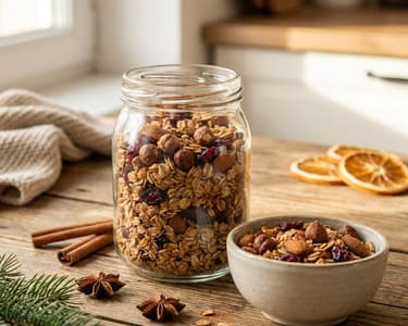 Christmas Granola | Crispy Gingerbread Breakfast