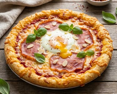 Low Carb Cheese Pizza with Almond Dough