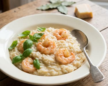 Risotto mit Garnelen