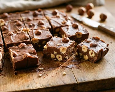 Chocolate Fudge with Hazelnuts | Creamy Delight