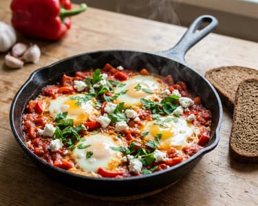 Classic Shakshuka with Goat Cheese
