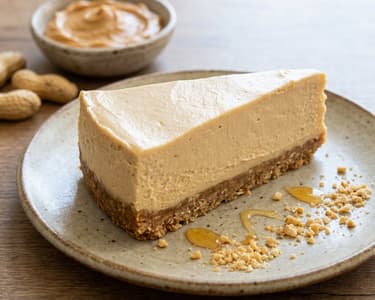 Creamy No-Bake Peanut Cheesecake