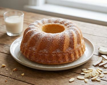 Coconut Gugelhupf with Almonds