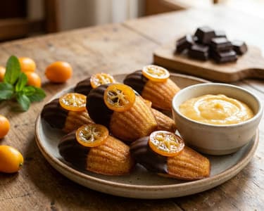 Madeleines with Kumquat Cream