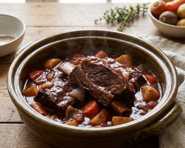 Braised Beef Ribs in Red Wine Sauce