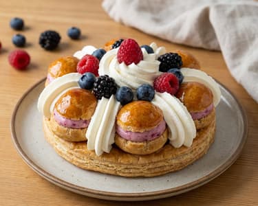 St. Honoré Cake with Forest Berries