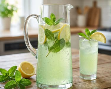 Refreshing Mint Lemonade | Homemade Thirst Quencher