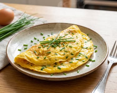 Fluffy Chive Omelette
