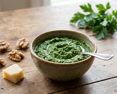 Fresh Parsley Pesto with Walnuts