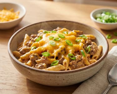 Creamy Taco Pasta with Minced Meat