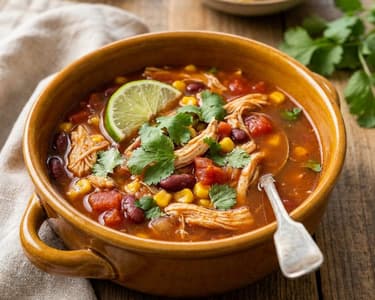 Mexican Chicken Soup | Spicy & Quick