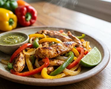 Saftige Hendl-Fajitas mit Paprika & Limette