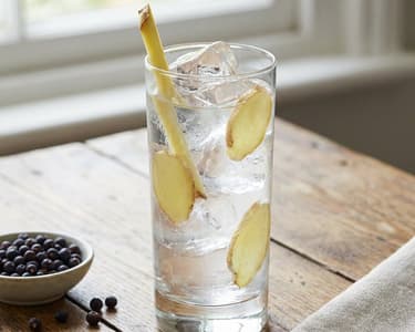 Roku & Tonic with Fresh Ginger