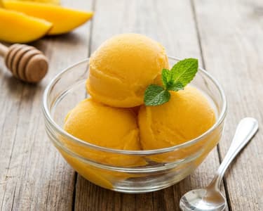 Refreshing Mango Sorbet