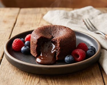Vegan Chocolate Muffin with Liquid Core