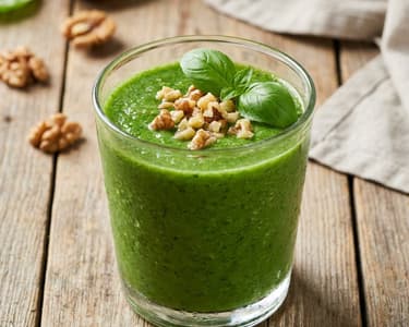 Green Smoothie with Kiwi & Banana