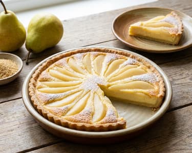 Quark Shortcrust Pastry Cake with Pears