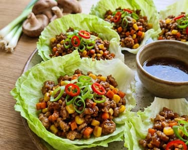 San Choy Bao - Lettuce Wraps with Minced Pork
