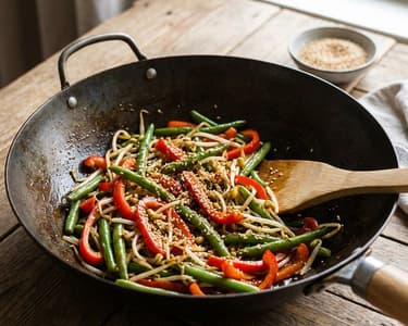 Crispy Wok Vegetables with Sesame