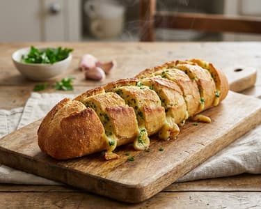 Garlic Baguette with Roasted Garlic | Crispy & Spicy