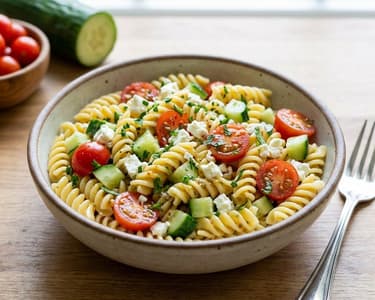 Mediterranean Pasta Salad with Feta