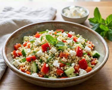 Refreshing Bulgur Salad with Feta and Mint