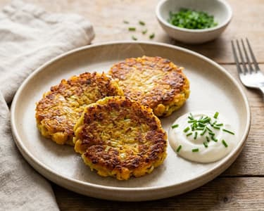Vegetarian Vegetable Schnitzel with Chickpeas
