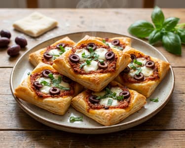 Mini Blätterteig Pizza
