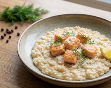 Creamy Salmon Dill Risotto
