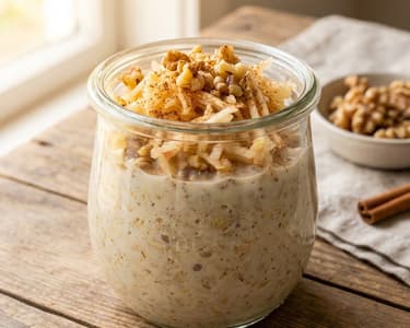 Apple-Walnut Overnight Oats | Healthy Breakfast
