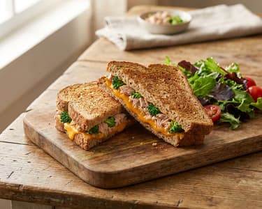 Baked Tuna Sandwich with Broccoli