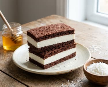 Homemade Milk Slices with Quark Filling
